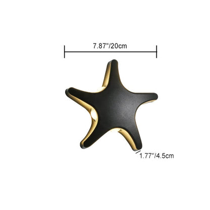 Modern Coastal Starfish LED Outdoor Wall Lamp