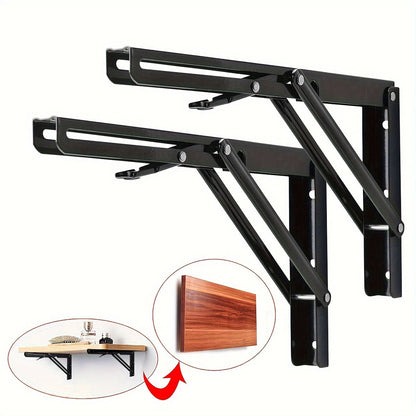 Sturdy Adjustable Metal Shelf Brackets - 2 Pack - Cofik