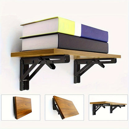 Sturdy Adjustable Metal Shelf Brackets - 2 Pack