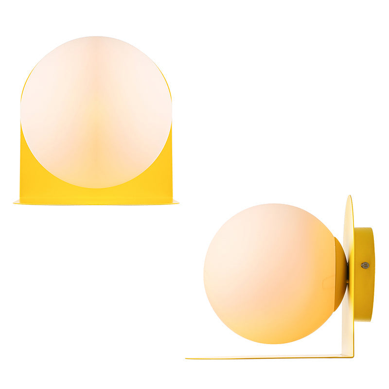 Simple Glass Wall Lamp for Bedroom Study Room