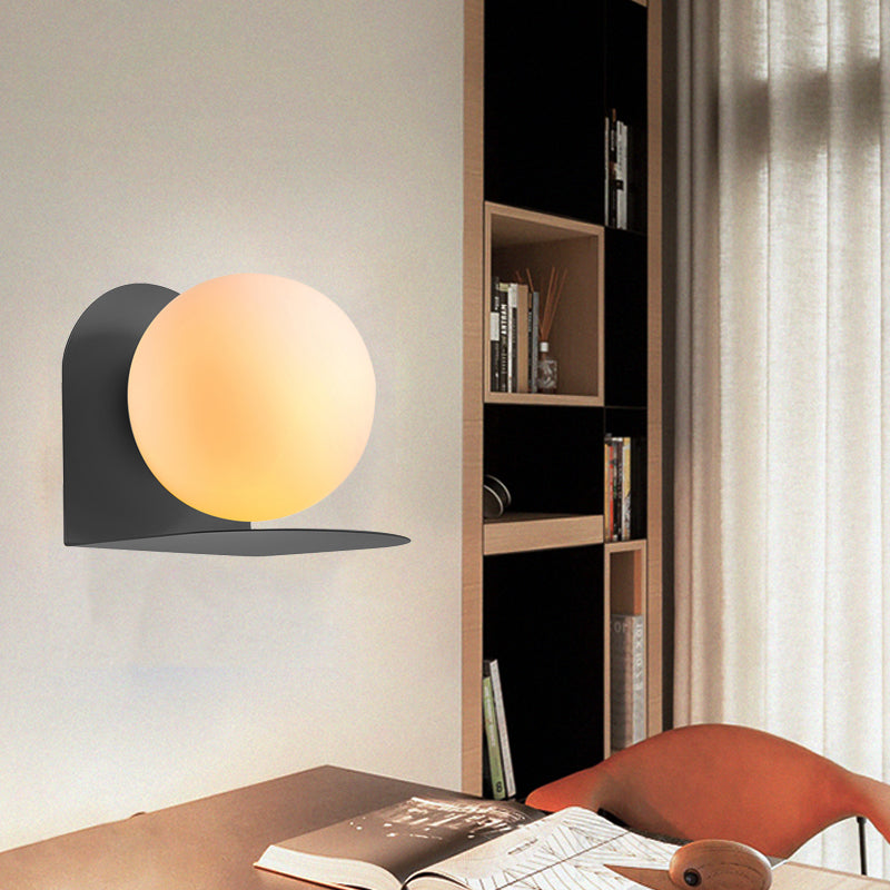 Simple Glass Wall Lamp for Bedroom Study Room