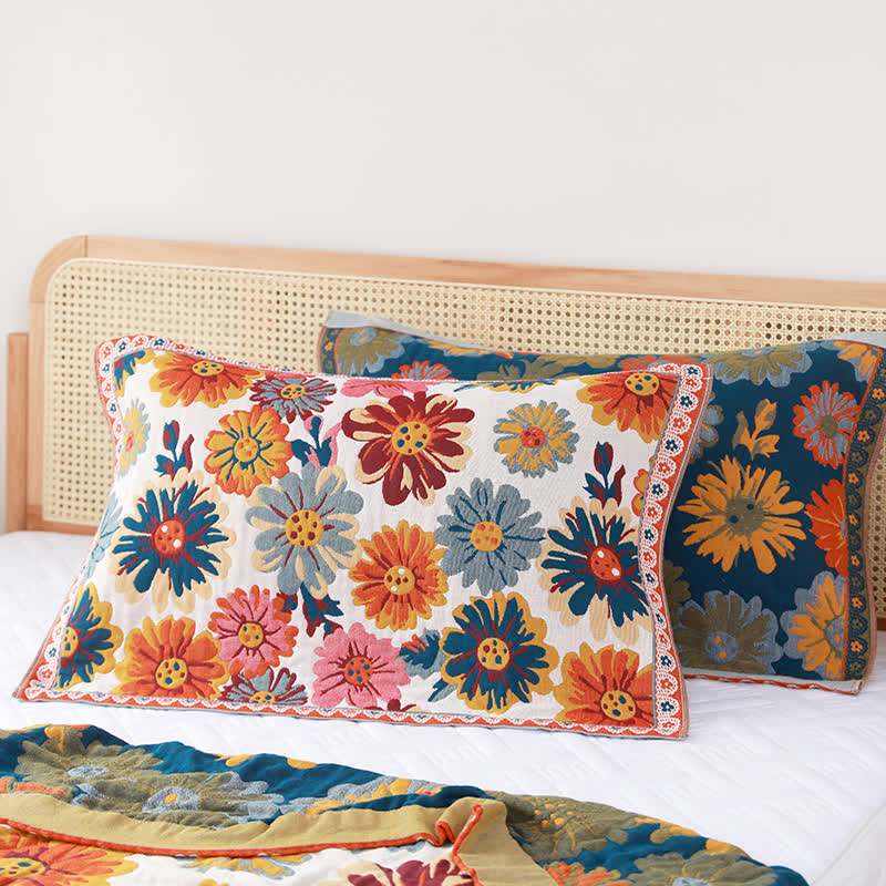 Vibrant Double Sided Throw Blanket