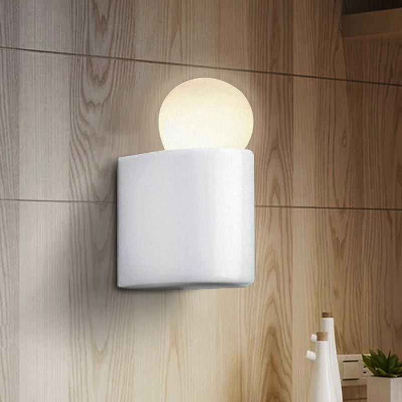 Simple Glass LED Wall Light Fixture