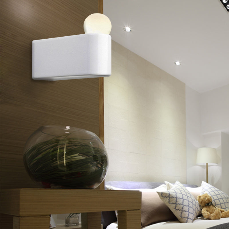 Simple Glass LED Wall Light Fixture