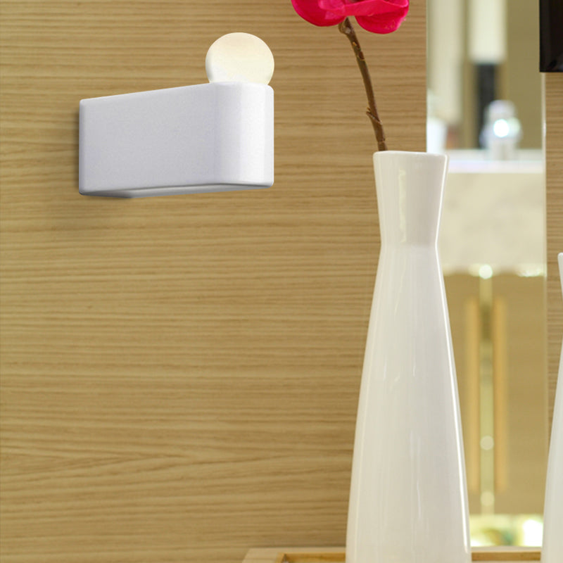 Simple Glass LED Wall Light Fixture