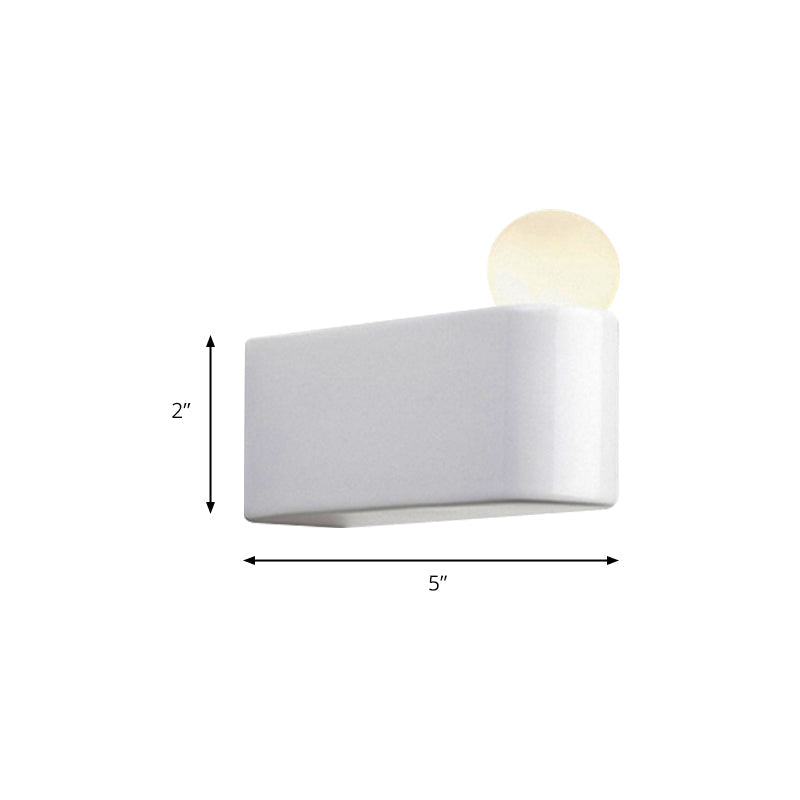 Simple Glass LED Wall Light Fixture