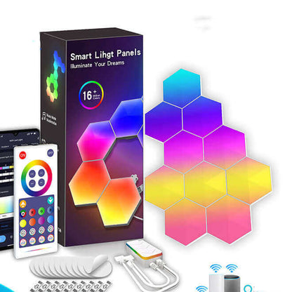 LED Hexagon Smart Table Lamp