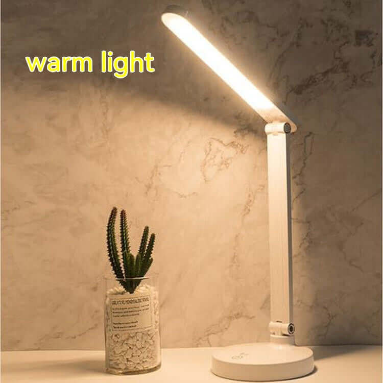 Compact Foldable Desk Lamp with USB Charger