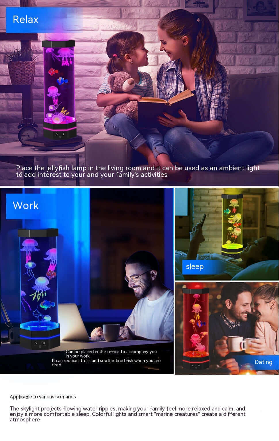 Colorful Ocean Lamp with Remote Control