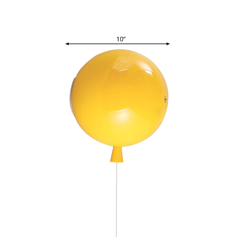 Fun Glass Ball Wall Lamp for Nursery Hallway