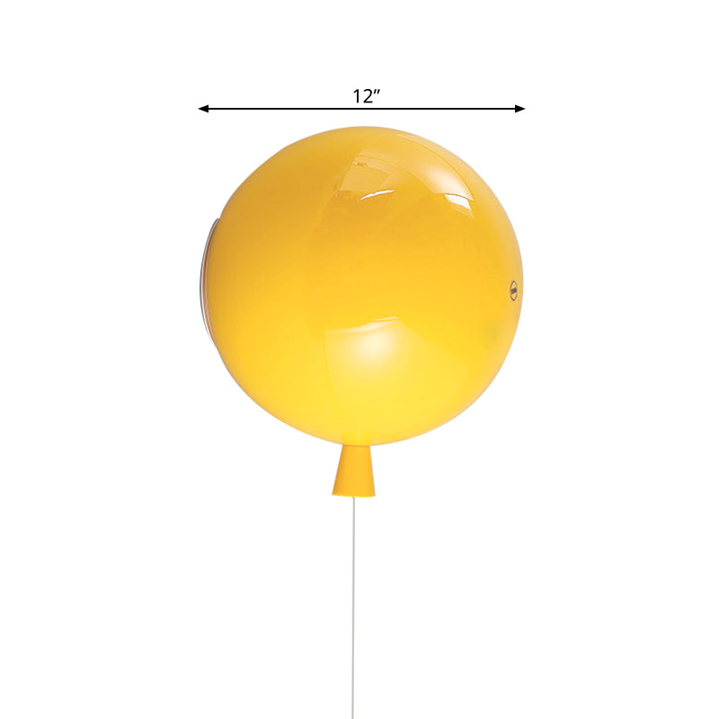 Fun Glass Ball Wall Lamp for Nursery Hallway