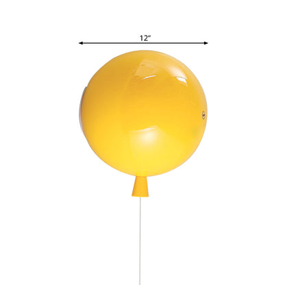 Fun Glass Ball Wall Lamp for Nursery Hallway