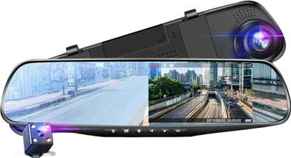Dual Lens Car Camera with Night Vision and HD Recording