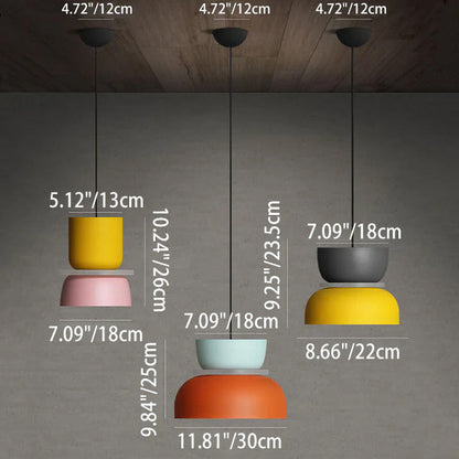 Stylish Metal Pendant Lamp for Living Room Ceiling