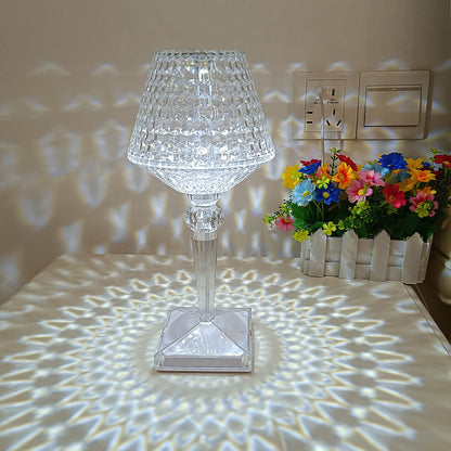 Romantic Floral Nightstand Table Lamp with Soft Glow