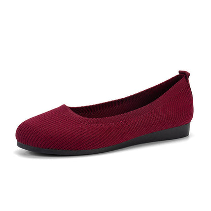 Comfortable Round Toe Bean Flats
