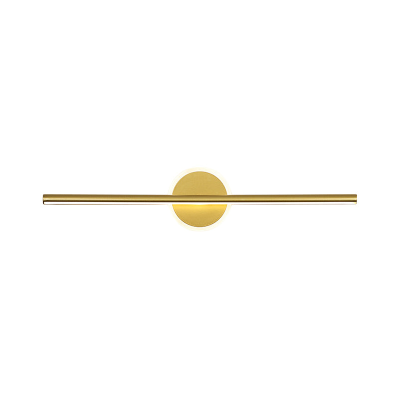 Modern Gold LED Vanity Wall Light Fixture