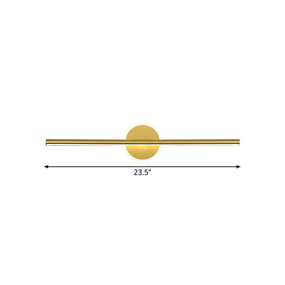 Modern Gold LED Vanity Wall Light Fixture