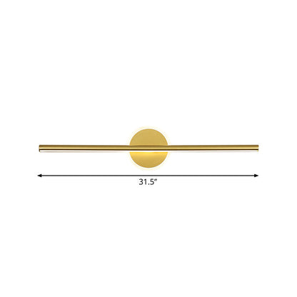 Modern Gold LED Vanity Wall Light Fixture