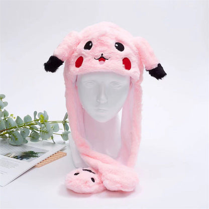 Soft Fuzzy Ladies Warm Winter Hat with Ears
