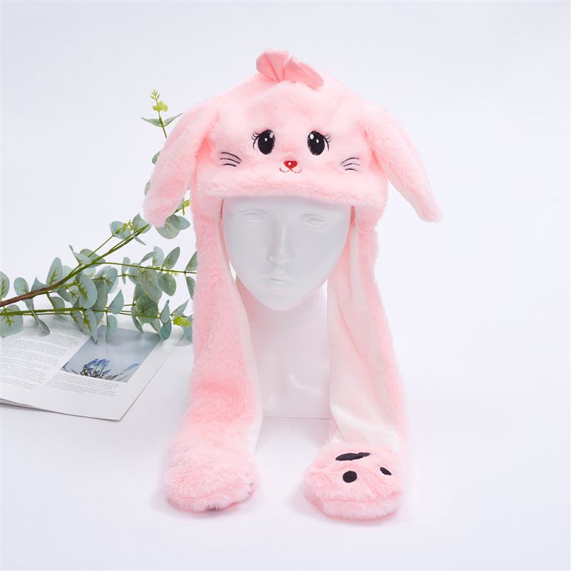 Soft Fuzzy Ladies Warm Winter Hat with Ears