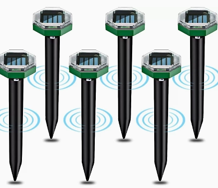 Effective Outdoor Pest Control Ultrasonic Mole Repeller Set - Cofik