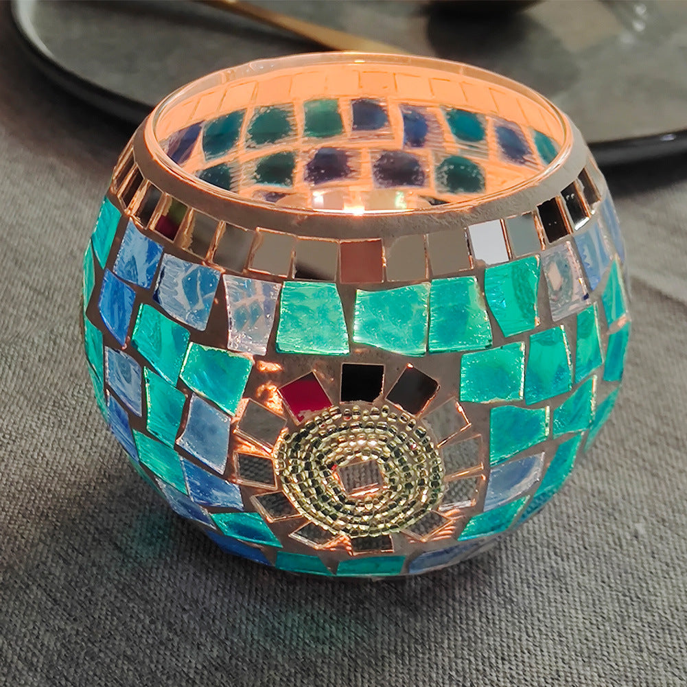 Vintage Glass Candle Tealight Holder