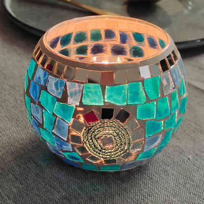 Vintage Glass Candle Tealight Holder