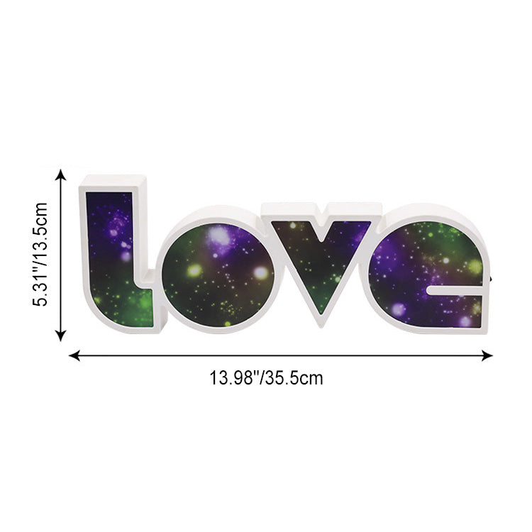 Stylish LED Letter Table Lamp for Bedroom Decor