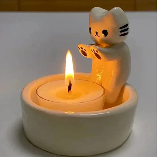 Adorable Kitty Tea Light Holders - Cofik