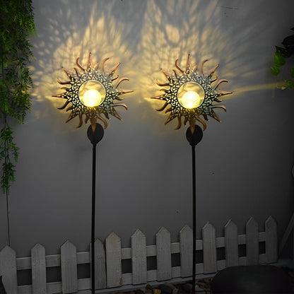 Colorful Outdoor Solar Powered Glass Garden Lights