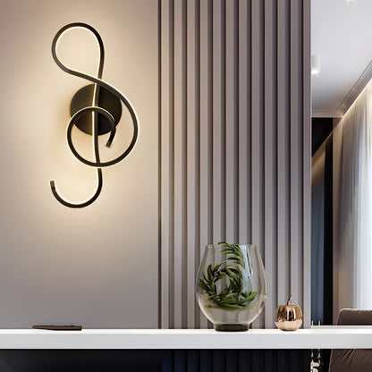 Contemporary Music Theme LED Wall Light