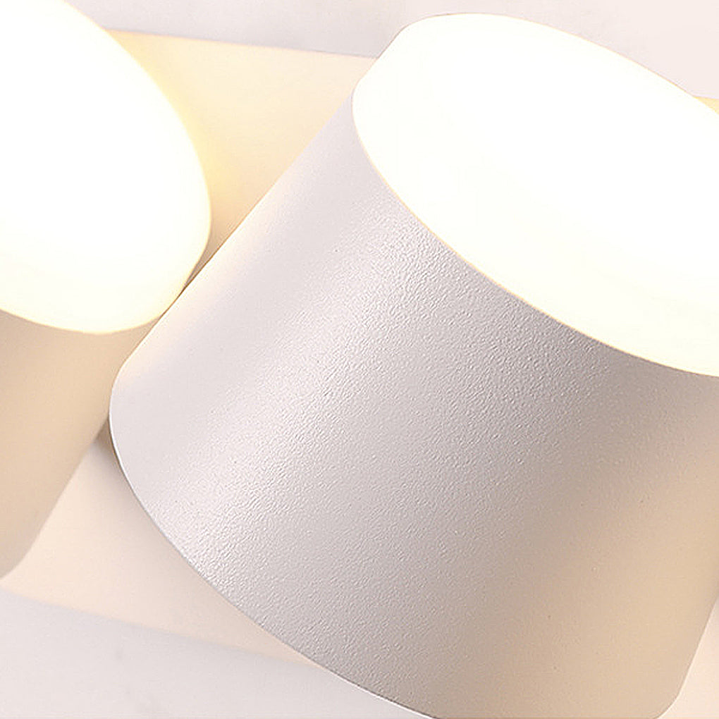 Compact Black Metal LED Wall Light Adjustable