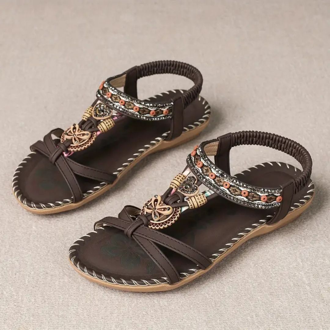 Fashionable Glitter Butterfly Flip Flop Sandals