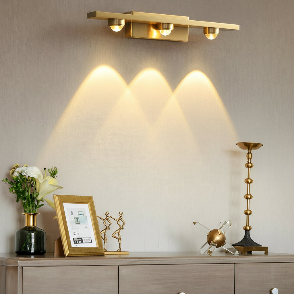 Contemporary Bronze LED Wall Light