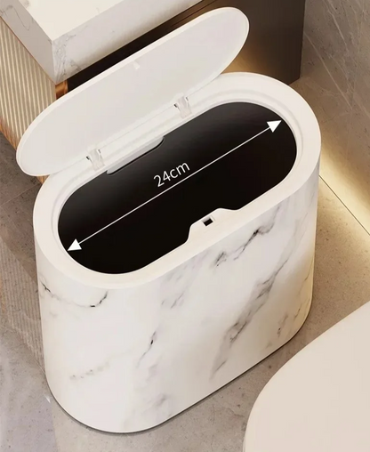 Elegant Stone Pattern Waste Bin