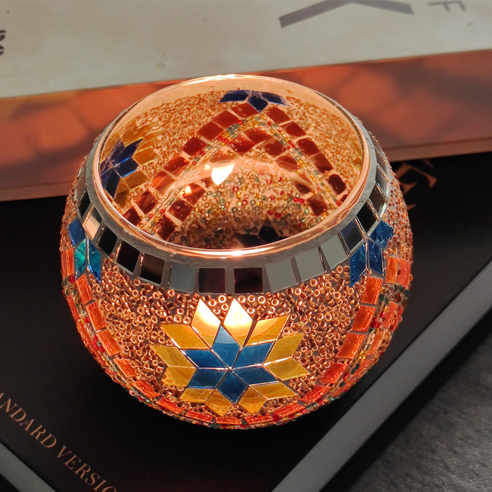 Vintage Glass Candle Tealight Holder