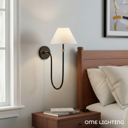 Modern Fabric Shade Wall Lamp