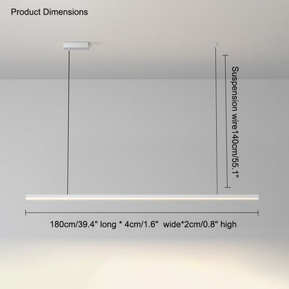 Sleek Metal Kitchen Island LED Pendant Light