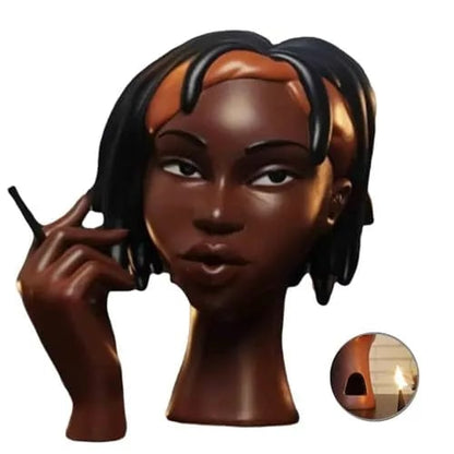 Unique Resin Incense Burner Statue with Smoke Effect