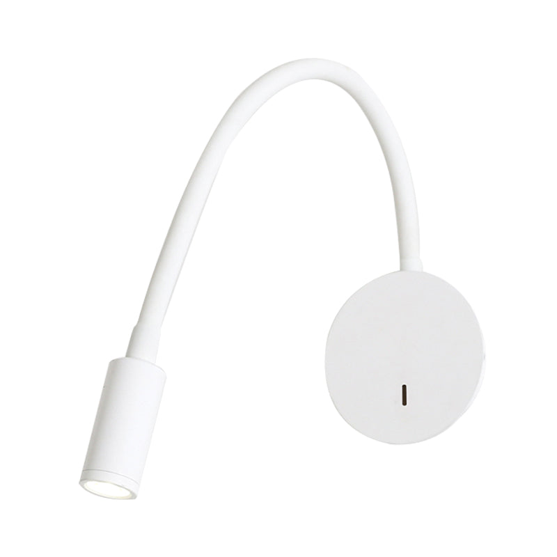 Flexible LED Reading Wall Sconce Lamp in Black and White