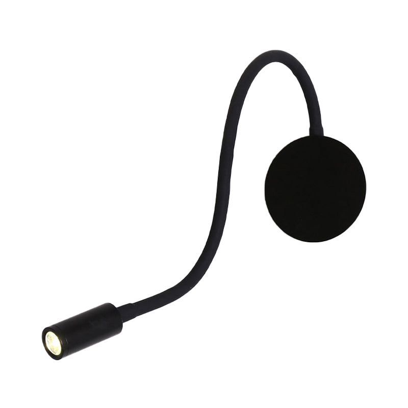 Flexible LED Reading Wall Sconce Lamp in Black and White