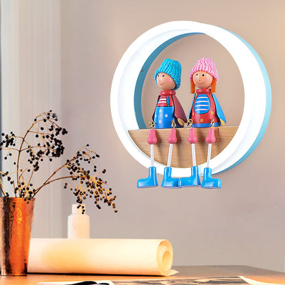Fun Kids Room Wall Lamp with Colorful Sconce Light