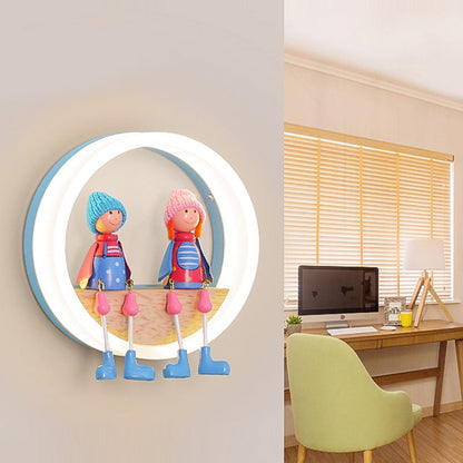Fun Kids Room Wall Lamp with Colorful Sconce Light