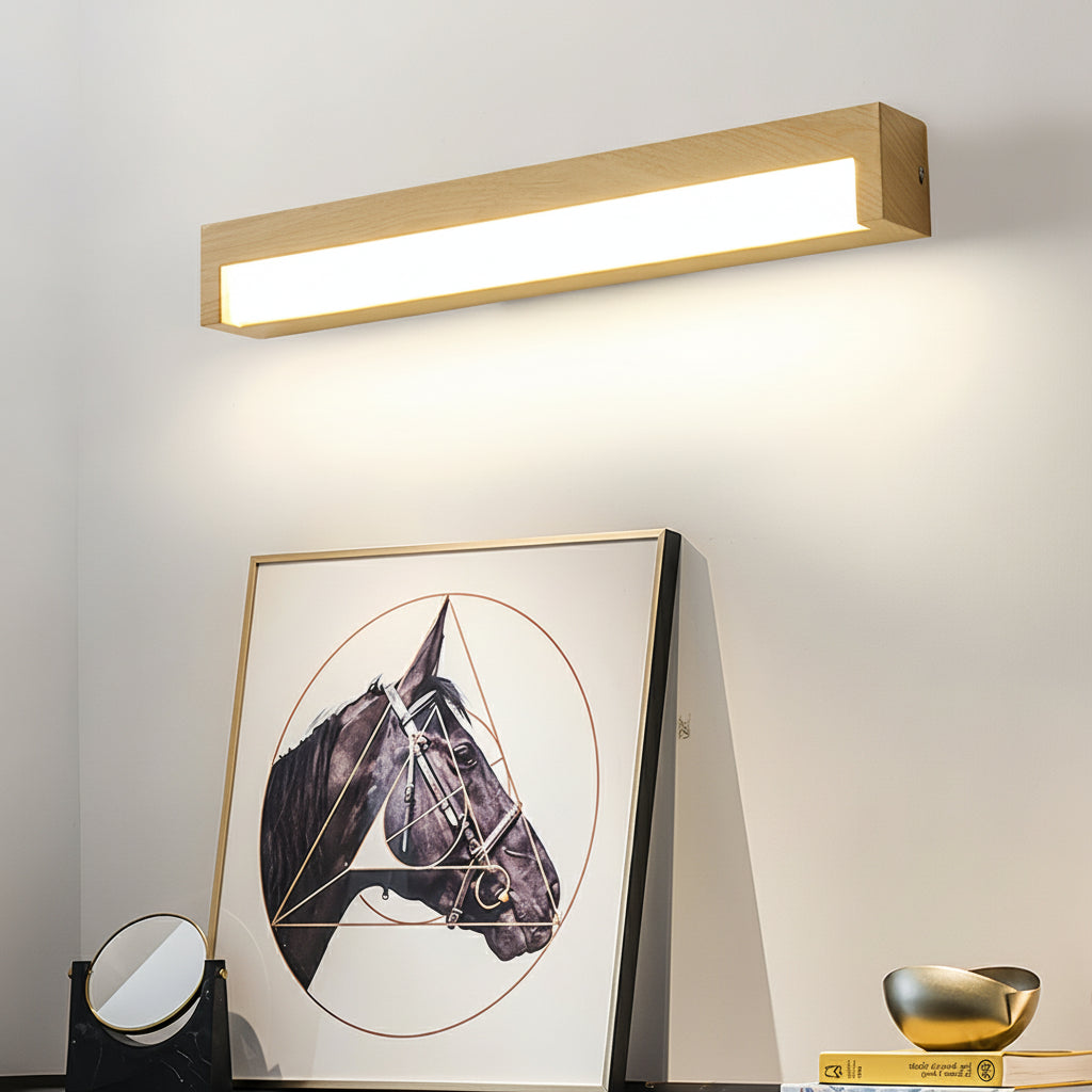 Contemporary Wooden LED Wall Light