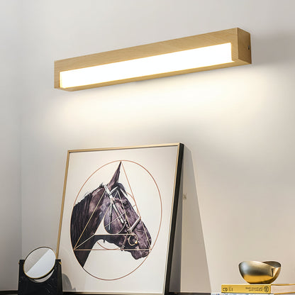 Contemporary Wooden LED Wall Light