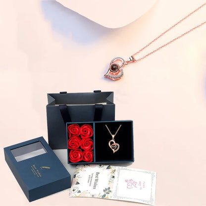 Romantic Multilingual Love Pendant Necklace - Cofik