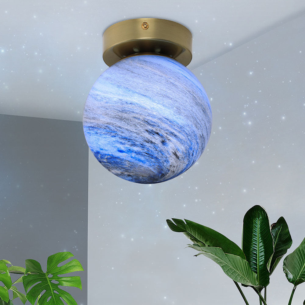 Sleek Chrome Pendant Globe Lighting Fixture
