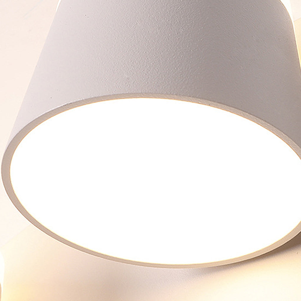 Compact Black Metal LED Wall Light Adjustable