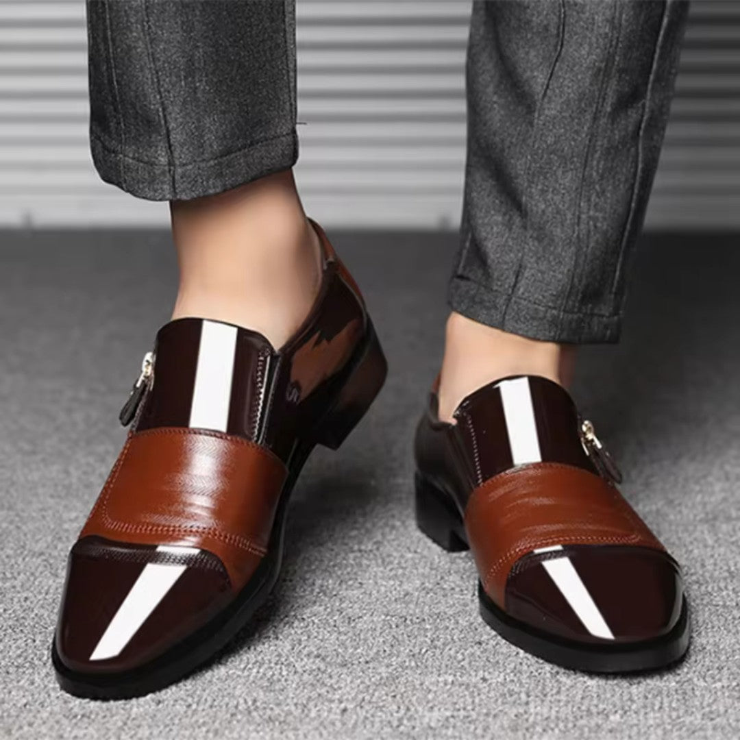 Sleek High Heel Ankle Shoes with Zipper Closure